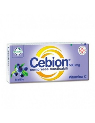 Cebion 500 mg Vitamina C - 20 Compresse al Mirtillo