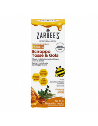 Zarbee's Tosse Gola Sciroppo 150 Ml